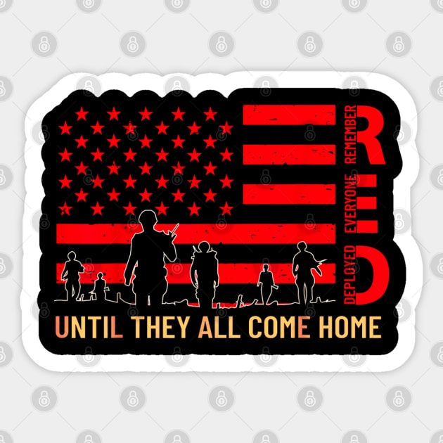 I wear red until they all come home Sticker by Dreamsbabe